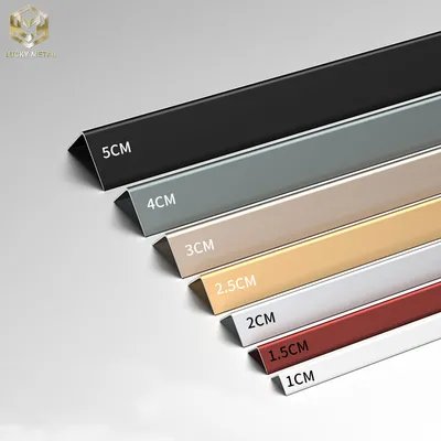 Right Angle L Shaped Aluminium Wall Protection And Decorative Edge Trim Profiles