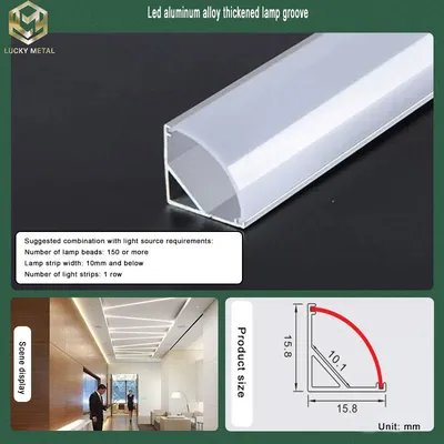 OEM Interior Ceiling Recessed Led Profile Led Strip Extrusion Channel