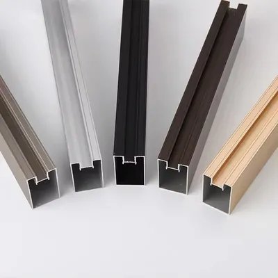 Custom Extrusion Aluminum Profiles Section For Sliding Closet